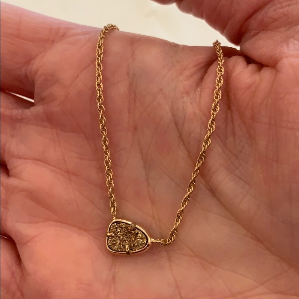 Kendra Scott Rose Gold Drusy necklace